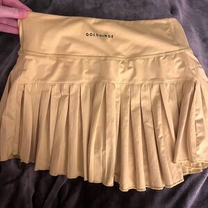 Gold Hinge tennis skirt